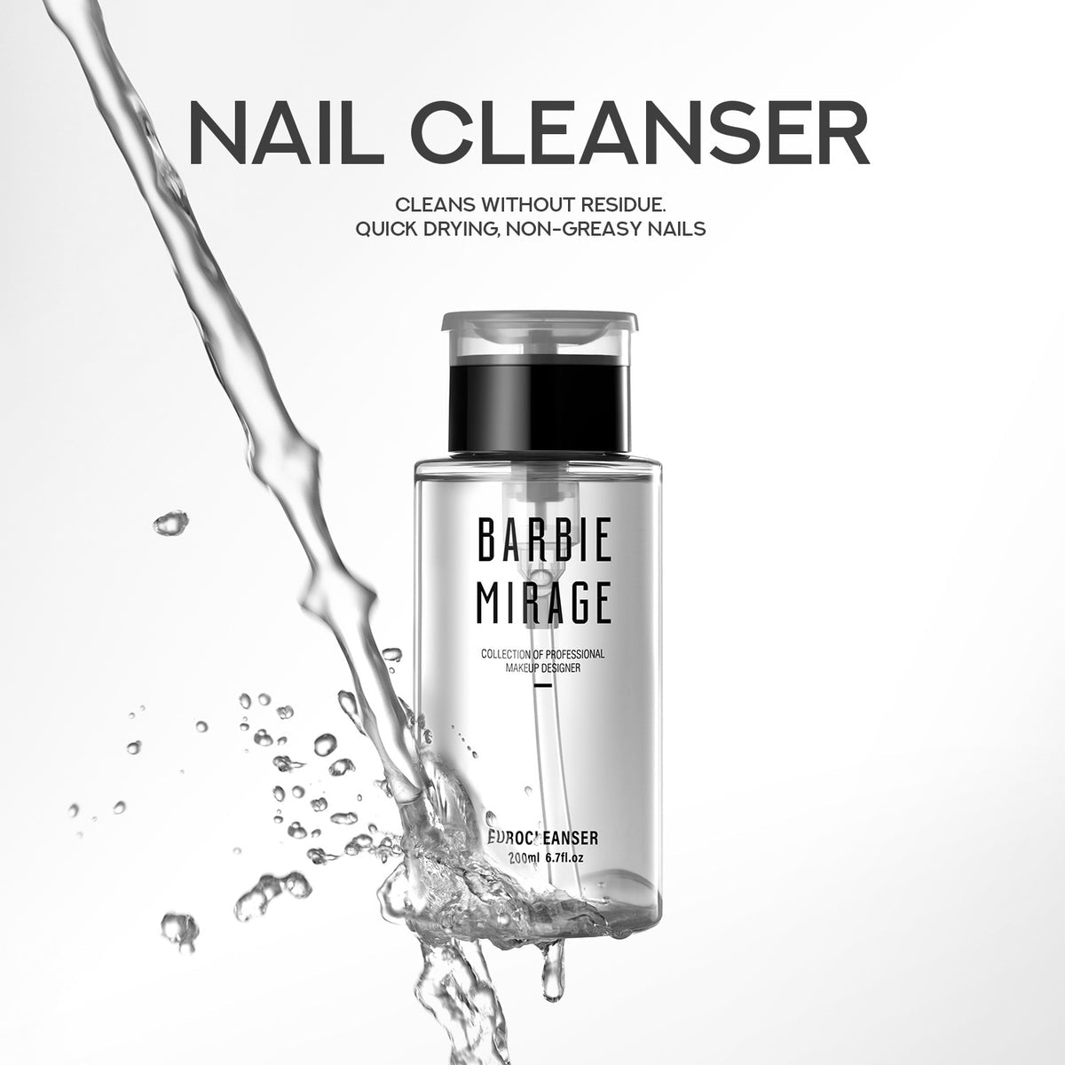 Nail Cleaner Barbie Mirage 200 ml con pompetta - Barbie Mirage