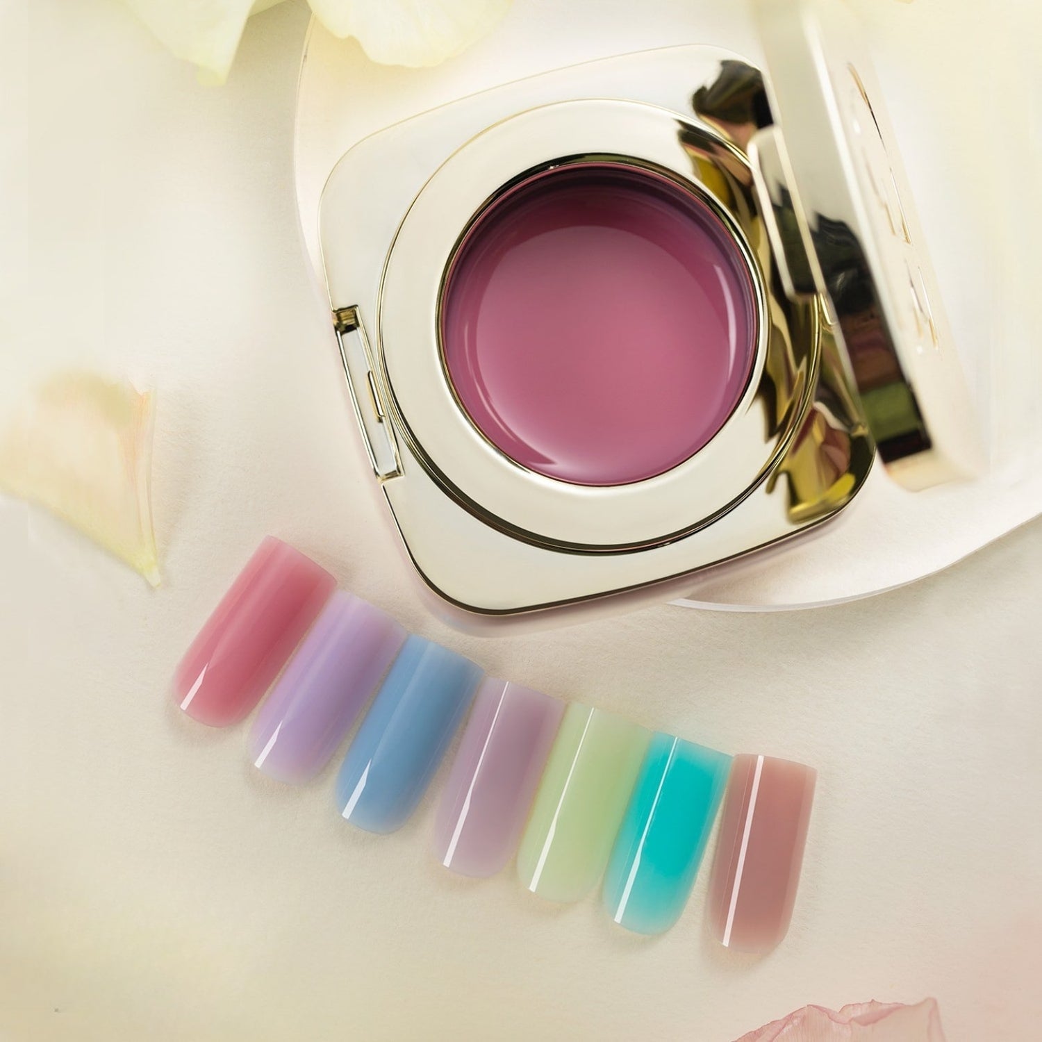 Nude Builder Gel colorati Gulauri per ricostruzione unghie naturali con effetto nude
