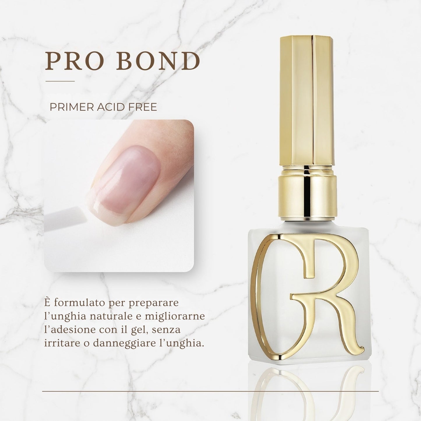 Pro Bond Gulauri, promotore di adesione per unghie naturali, ideale per preparazione prima di gel o semipermanente
