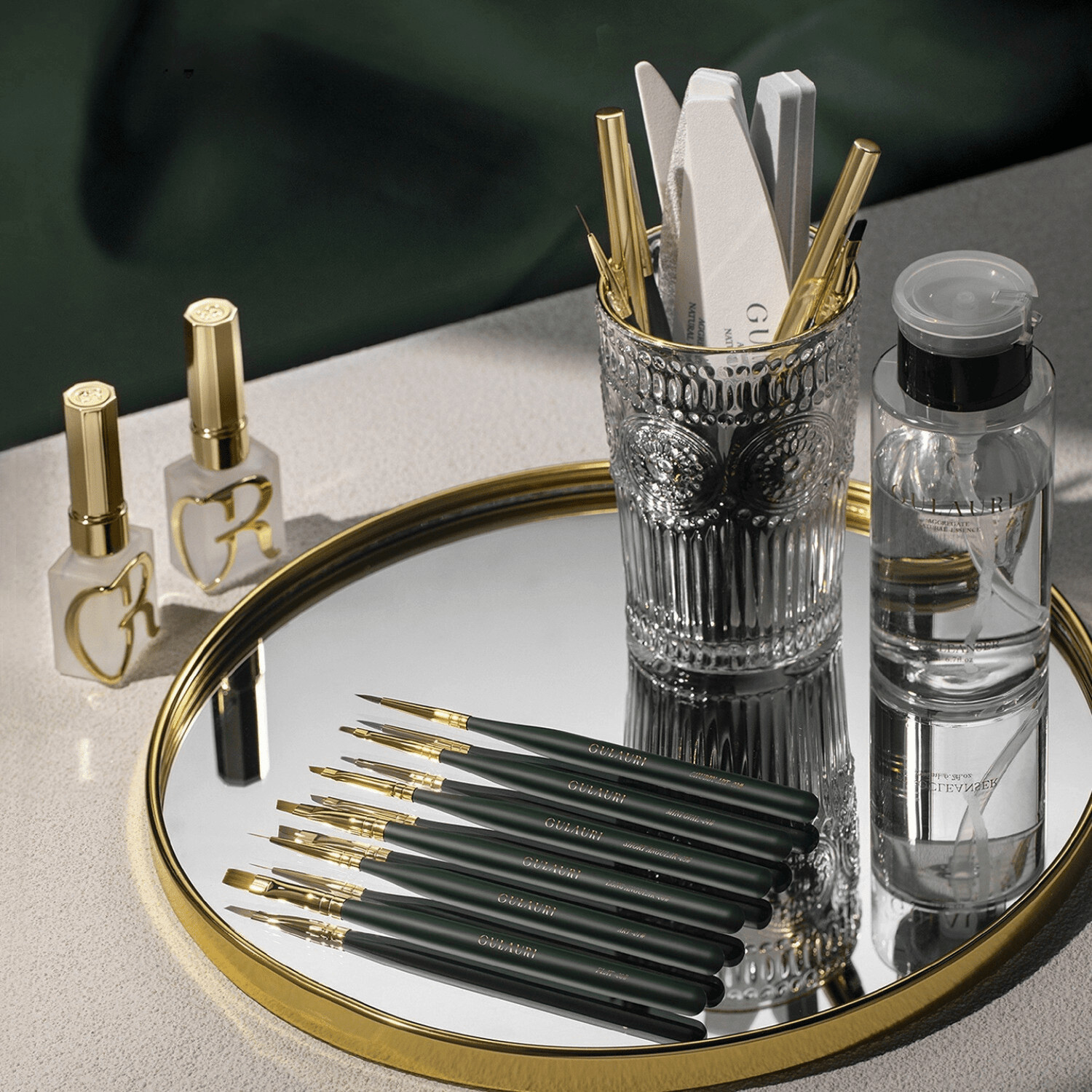 Set accessori Gulauri, kit completo di strumenti professionali per manicure e ricostruzione unghie