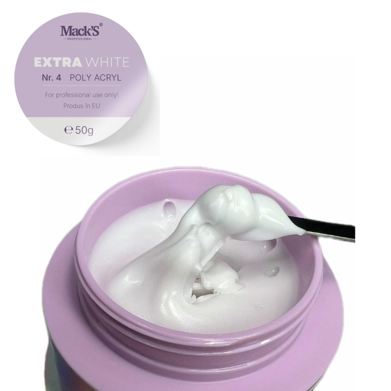 Extra White Polyacryl 4 -  50g - Macks