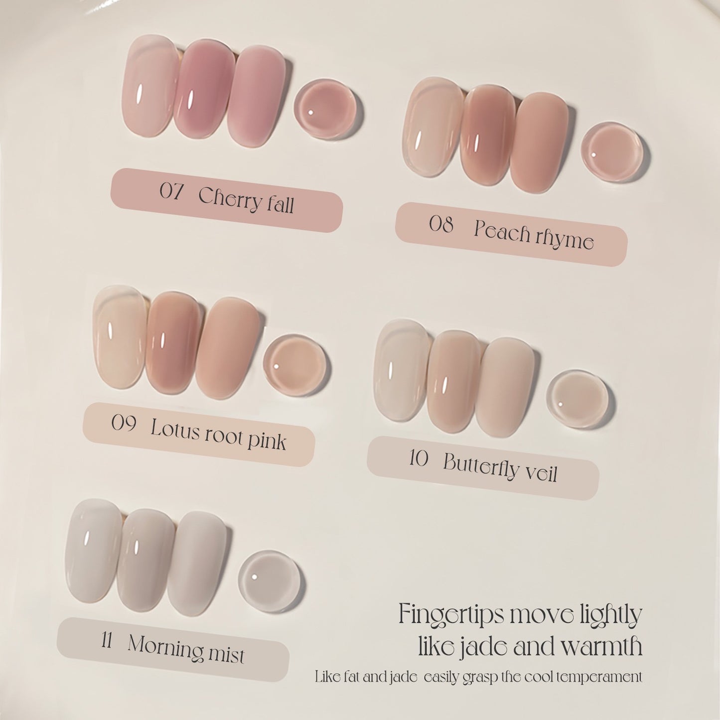 Liquid gel set 5 colori - Gulauri