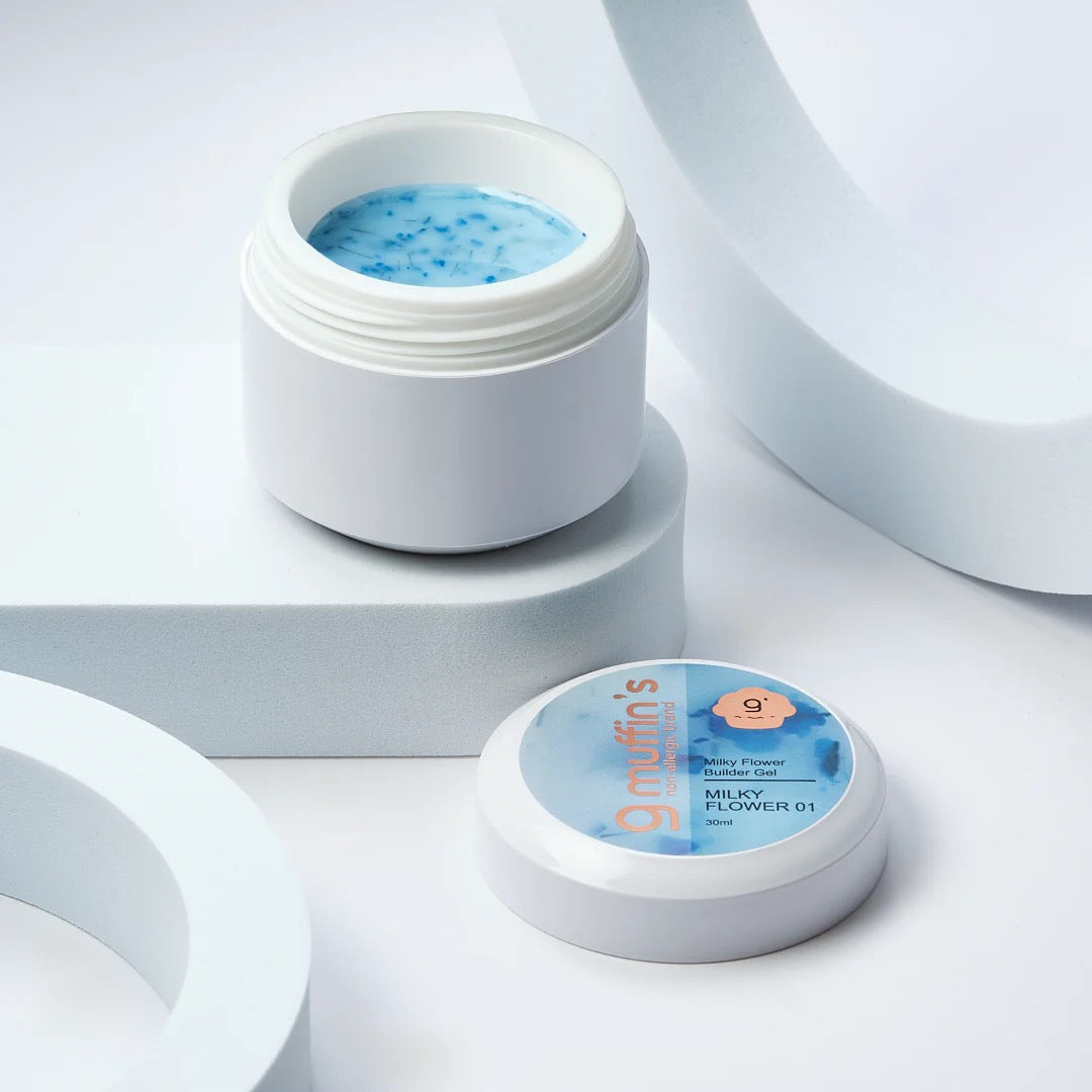 Builder Gel - Milky Flower 01, 30 ml – 9Muffins