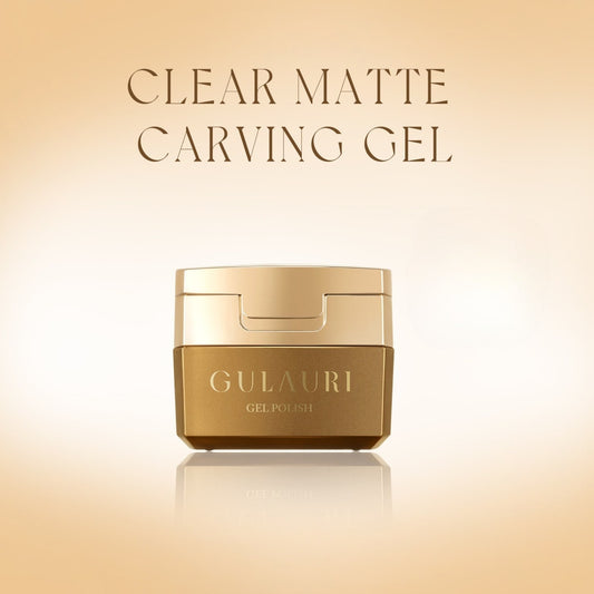 Clear Matte Carving Gel Gulauri, gel trasparente opaco con texture modellabile per creare fiori e decorazioni 3D sulle unghie