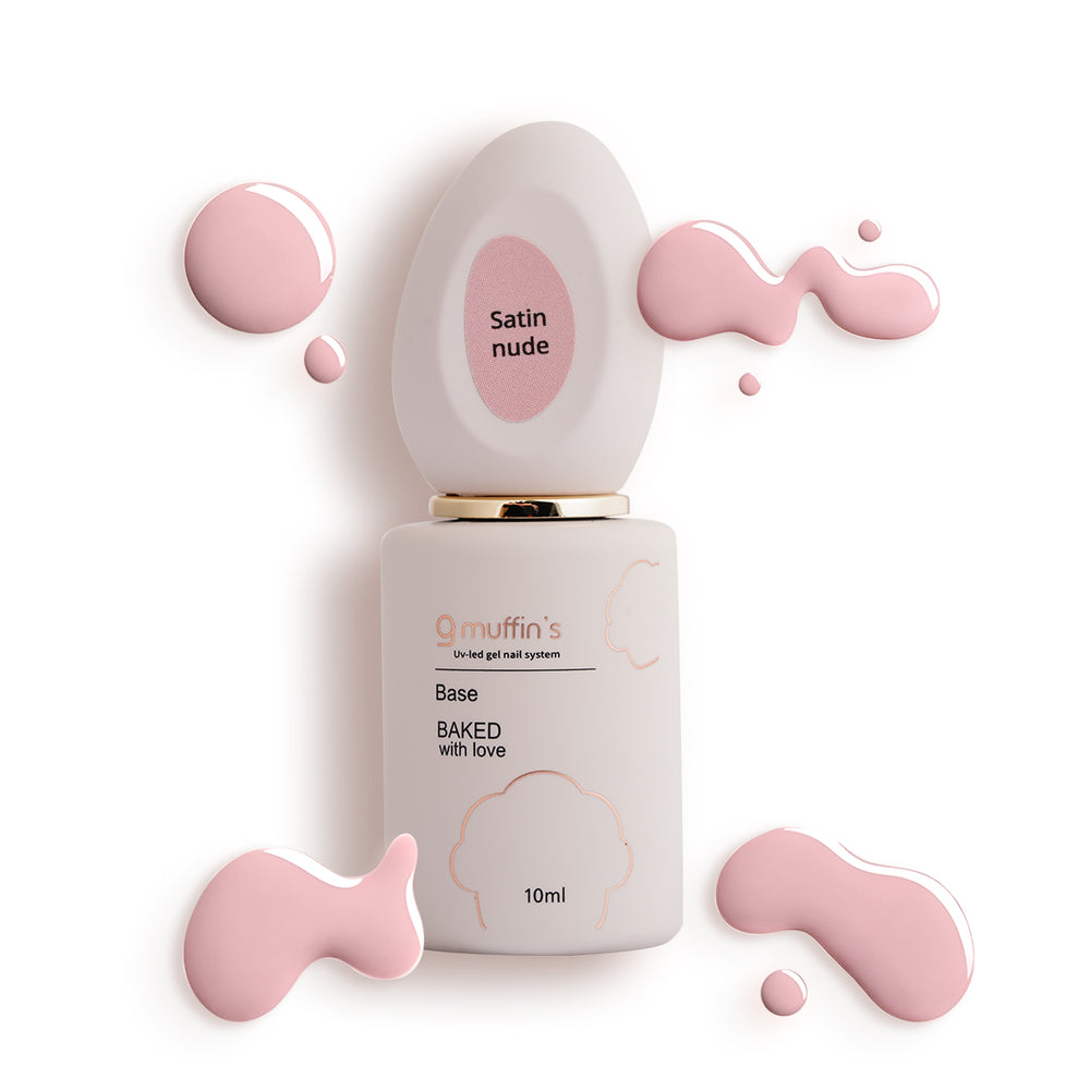 Base Rubber -Satin Nude, 10ml - 9muffin’s