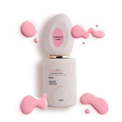 Base Rubber -Strawberry Cream 10ml - 9muffin’s
