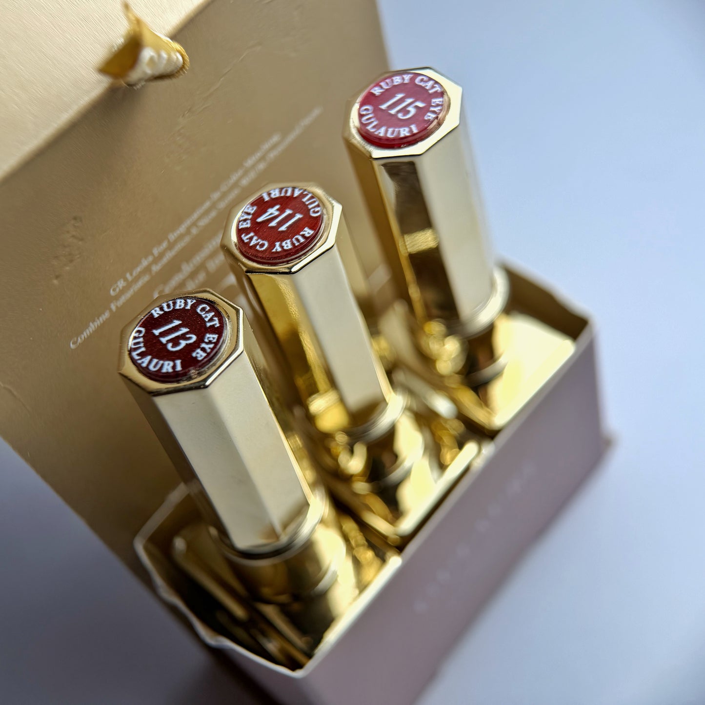 Ruby cat eye set da 3 con calamita inclusa nel kit