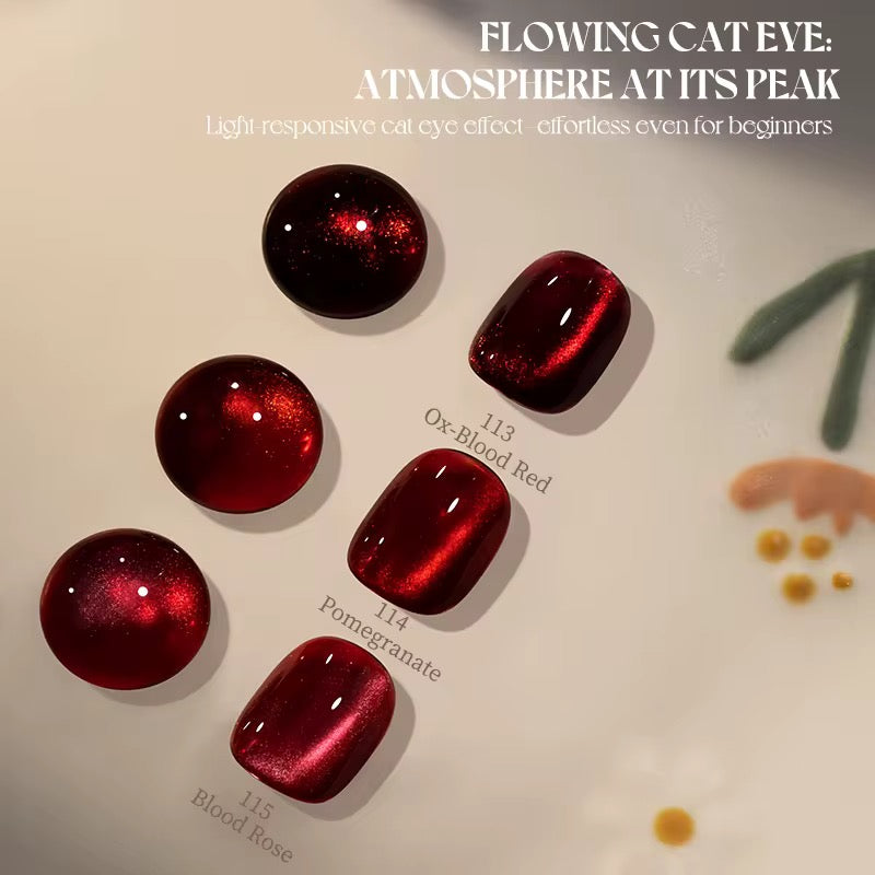 Ruby cat eye set da 3 con calamita inclusa nel kit