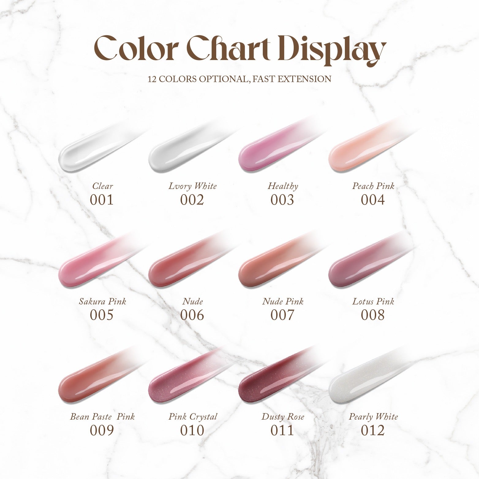 Palette dei colori di gulauri di acrygel