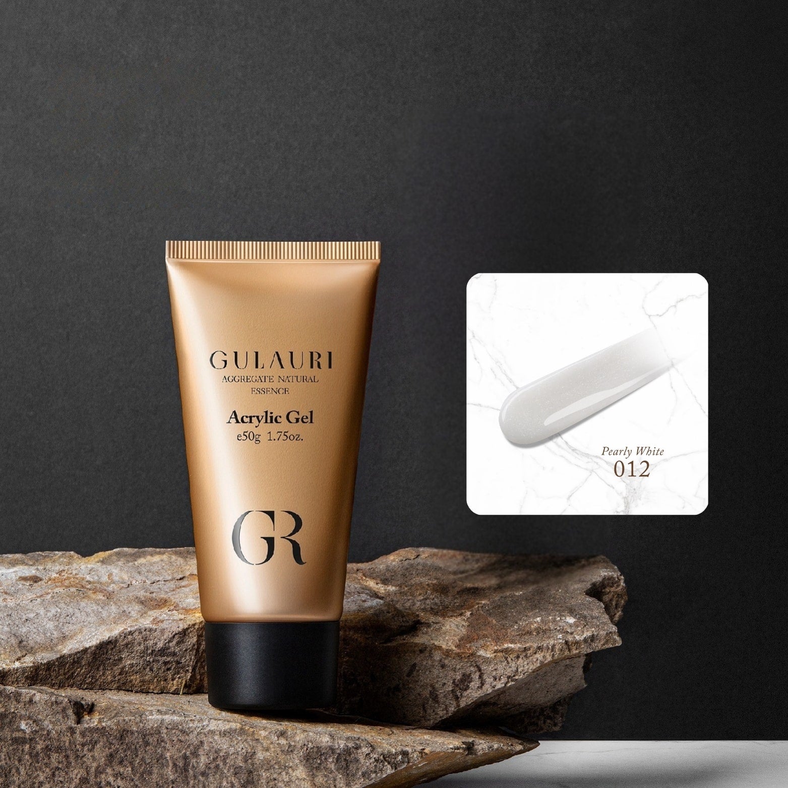 Acrygel Pearly White Gulauri gel per unghie effetto perlato, ideale per ricostruzione e nail art professionale