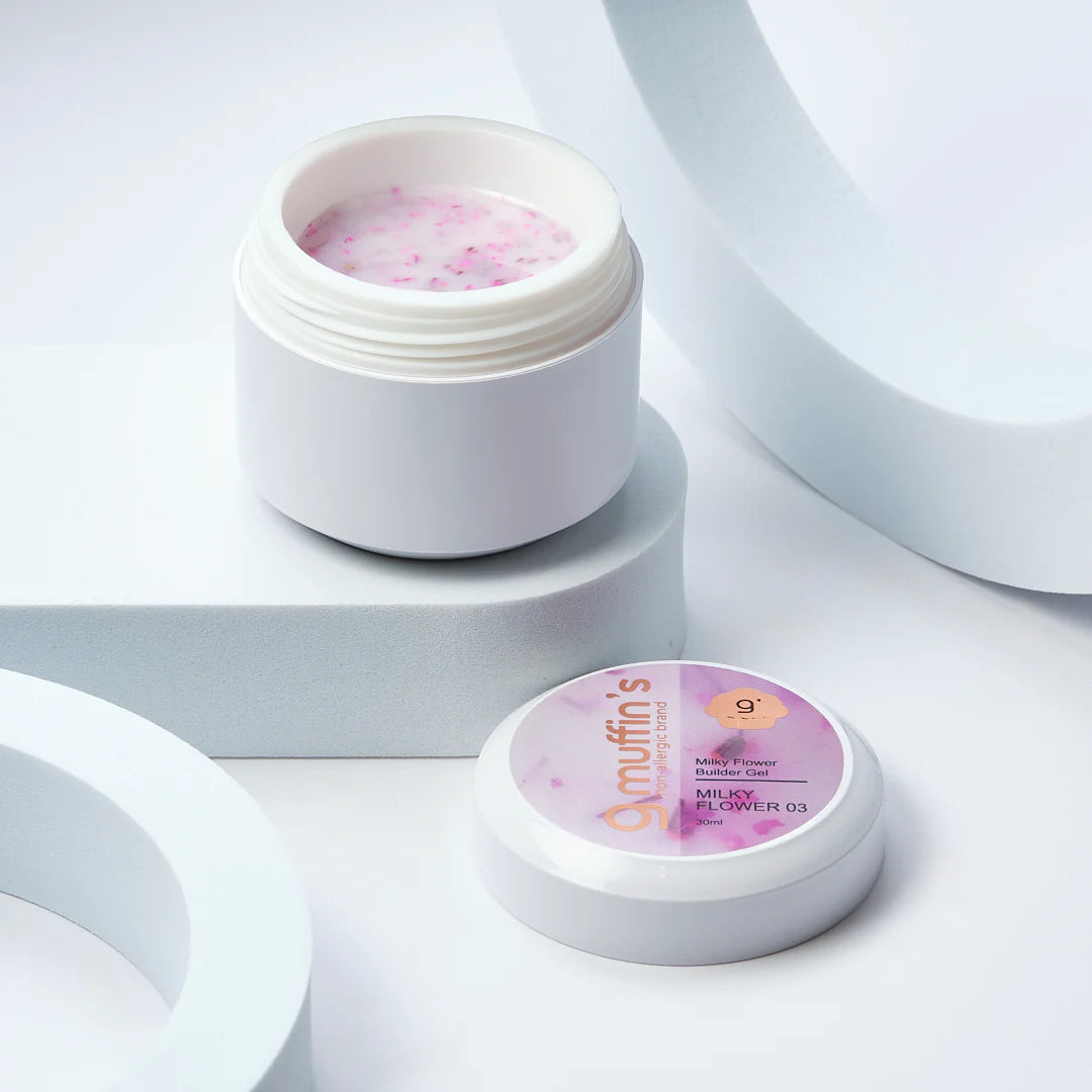 Builder Gel - Milky Flower 03, 30 ml – 9Muffins