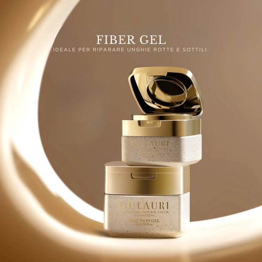 Fiber Gel Gulauri, gel costruttore rinforzato con fibre per una ricostruzione unghie resistente e duratura