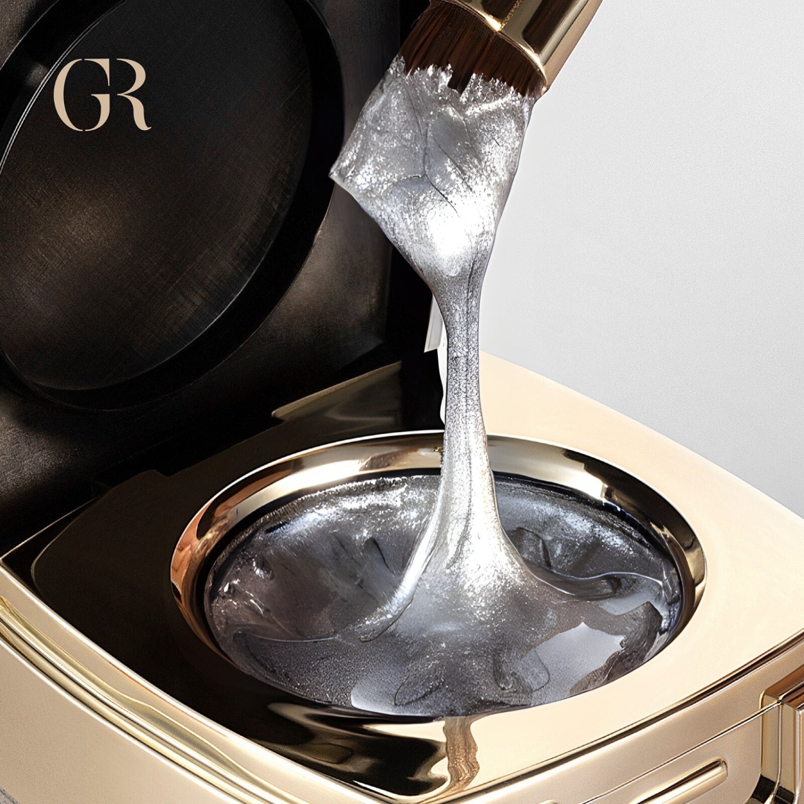 Metallic gel Argento