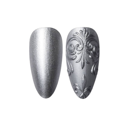Metallic Gel per unghie Gulauri, gel decorativo effetto metallo per nail art luminose e professionali