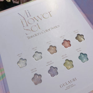 Mi flower polish gel set 9 colori - Gulauri