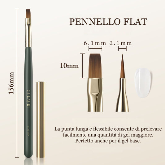 pennello per unghie del marchio gulauri