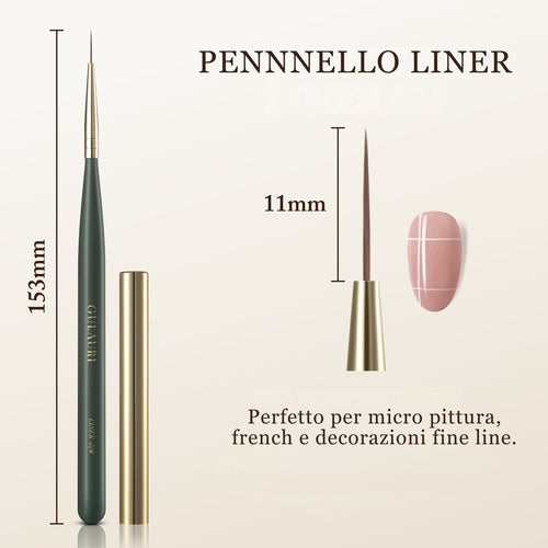 pennello per unghie del marchio gulauri