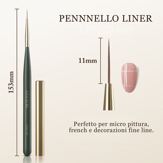 pennello per unghie del marchio gulauri