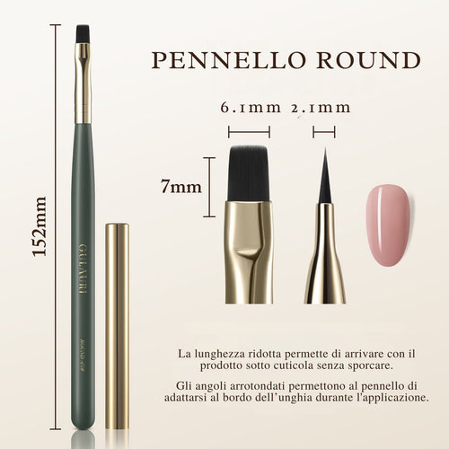 pennello per unghie del marchio gulauri