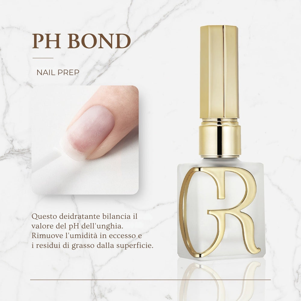 pH Bond Gulauri, bilanciatore del pH per unghie naturali, prepara la superficie per una migliore adesione del gel o semipermanente