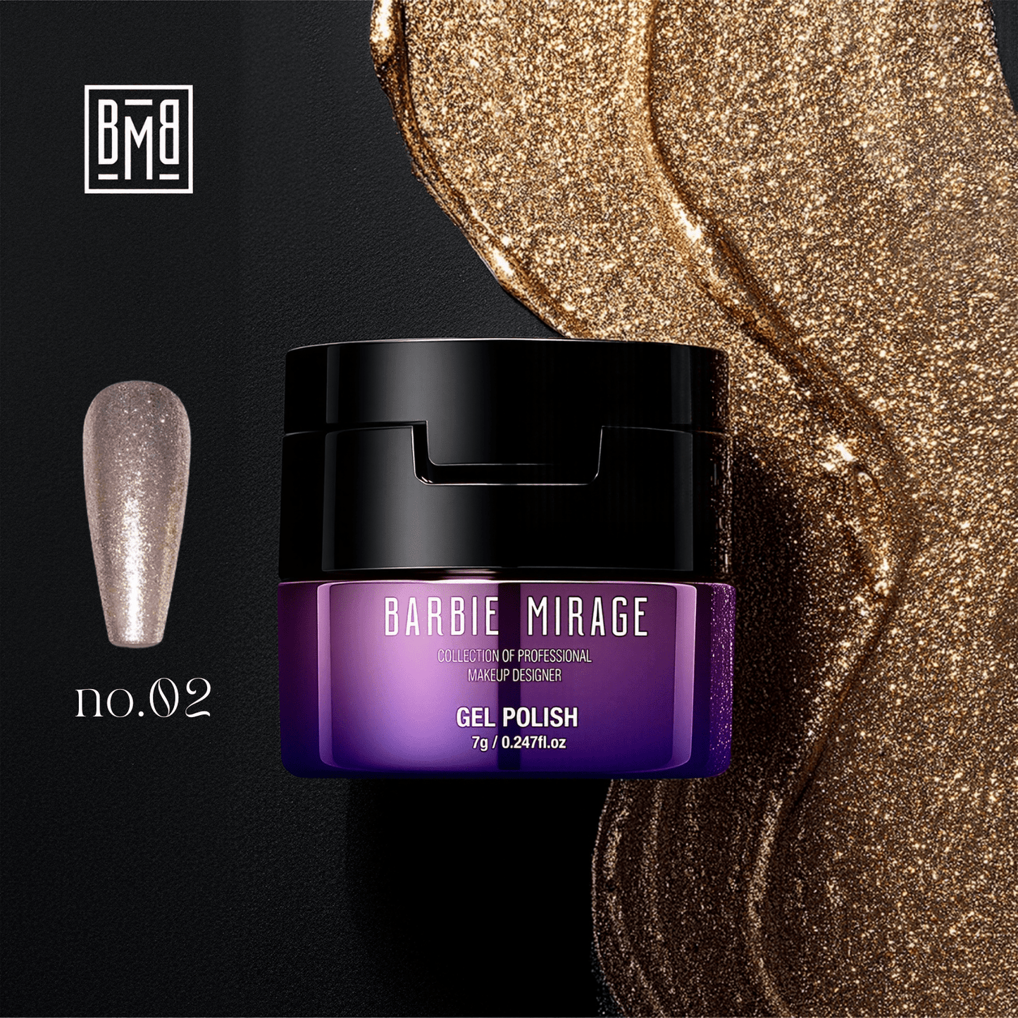 Platinum Gel n02 Barbie Mirage, gel costruttore professionale per unghie con ottima adesione e finitura duratura