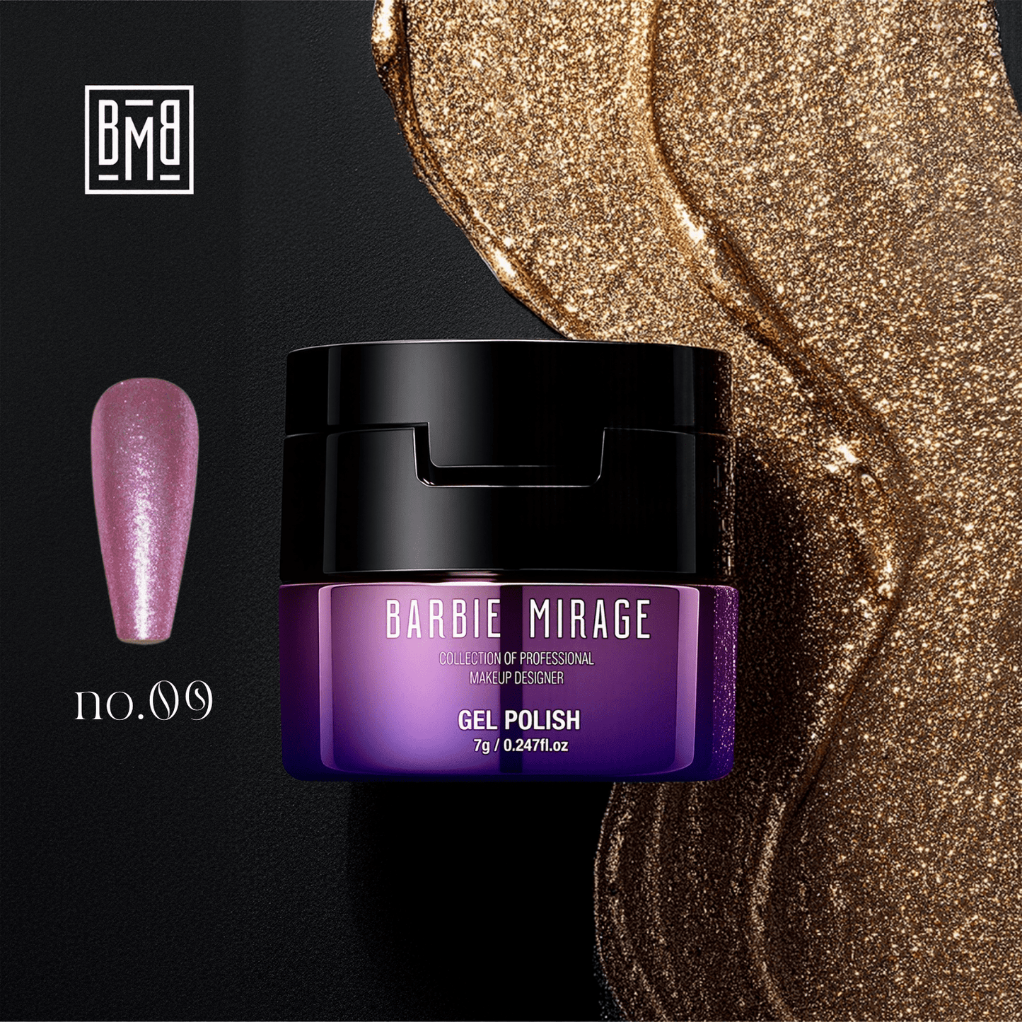 Platinum Gel n09 Barbie Mirage, gel costruttore professionale per unghie con ottima adesione e finitura duratura